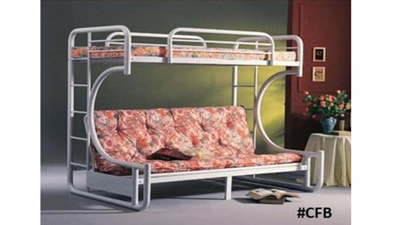 CRYSTAL FUTON BUNK BED 90X190X150 WITH SOFA MATTRESS - B ...