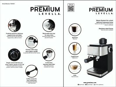 PREMIUM STEAM ESPRESSO AND CAPPUCCINO 
