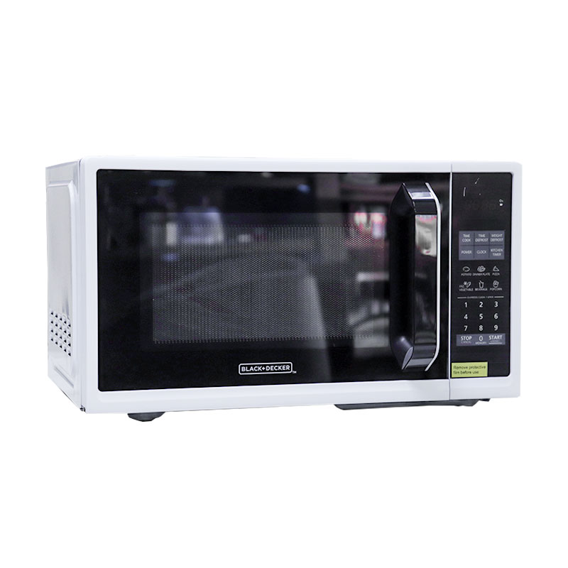 Black and deals decker microwave white