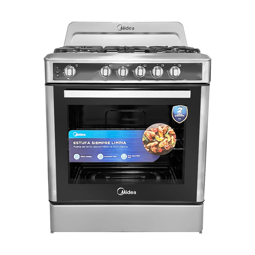 MIDEA 5 BURNER GASRANGE(GASFORNUIS)